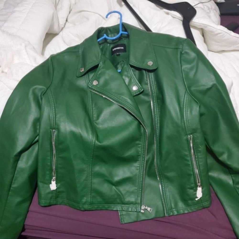 Express Faux Leather Jacket with Tags